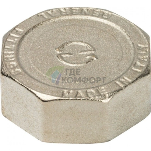 Заглушка STOUT ВР 1 1/4 внутренняя резьба никелированная - фото 2