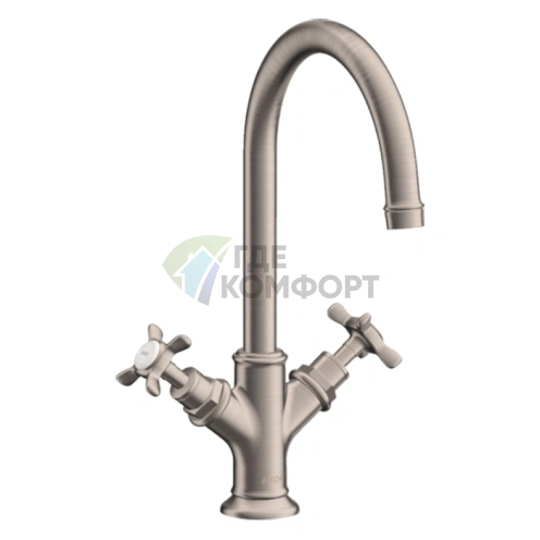 Смеситель для умывальника AX Montreux однорычажный из нержавеющей стали (16502800) - фото 1