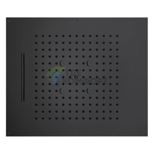 Верхний душ BOSSINI DREAM/3 570x470 мм, 3 режима (черный матовый) (H38930.073) - фото 1