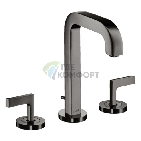 Смеситель для раковины AX Citterio полированный черный хром (39135330) - фото 1