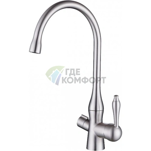 Смеситель для кухни Zorg ZR 339 YF матовый хром - фото 1