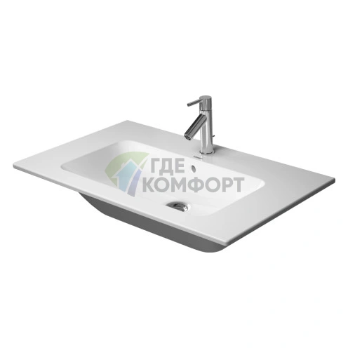 Раковина Duravit ME by Starck встраиваемая в мебель, 830x490 мм, белая, с 3 отверстиями под смеситель (2336830030) - фото 1