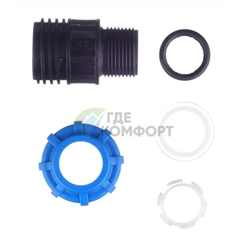 Муфта с наружной резьбой 20x3/4 ПНД Политэк - фото 4