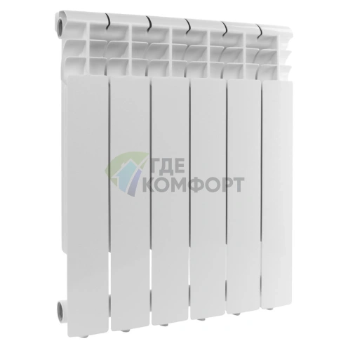 Радиатор алюминиевый Rommer Profi 350 6 секций - фото 1