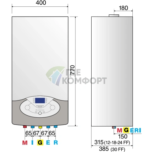 Газовый настенный котел Ariston Clas Premium EVO System 24 - фото 6