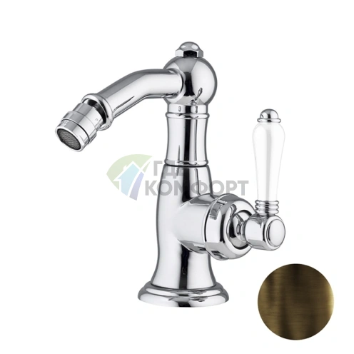 Смеситель для биде Nicolazzi P.m. Blanc в цвете тёмная бронза (3453DB76C) - фото 1