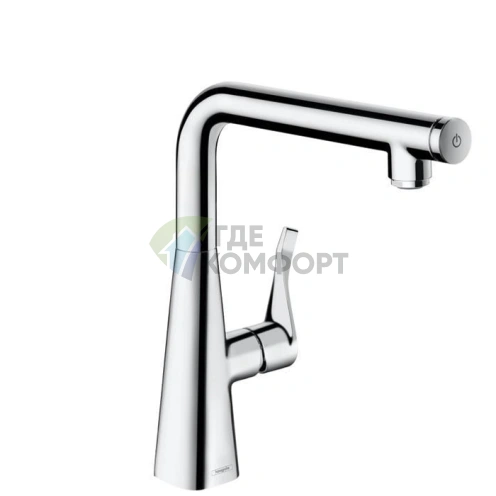 Смеситель для кухни Hansgrohe Metris Select с поворотным изливом, хром (14847000) - фото 1