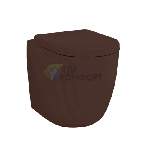 Унитаз напольный Artceram FILE 2.0 Rimless 36x52 см цвет cocoa (FLV005 39 00) - фото 1