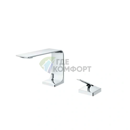 Смеситель для раковины TOTO NEOREST с системой Comfort Glide и сливным клапаном, хром (TLP02301R) - фото 1