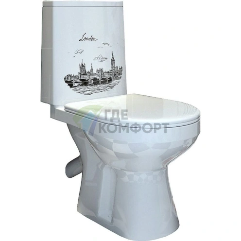 Унитаз-компакт Фиона Лондон с микролифтом от Оскольской керамики - фото 1