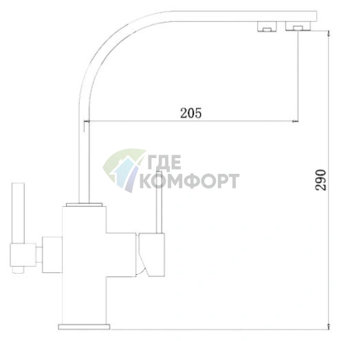 Смеситель Zorg Clean Water ZR 332 YF для кухни с фильтром - фото 2