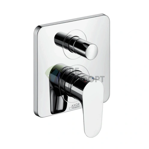 Встраиваемый однорычажный смеситель для ванны AX Citterio M со встроенной защитой от обратного потока, хром (34427000) - фото 1