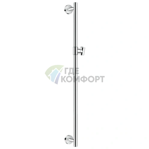 Душевая штанга HG Unica Comfort 900 мм с регулируемым держателем, хром (26402000) - фото 1