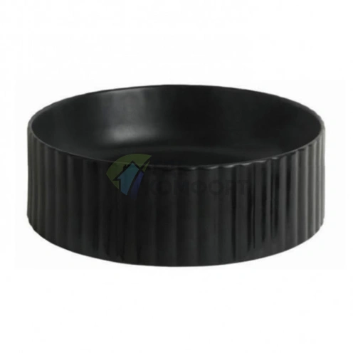 Раковина Artceram Millerighe накладная 44.5x14.5 см, черный матовый (OSL010 17 00) - фото 1