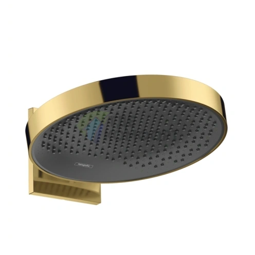 Верхний душ HG Rainfinity 360° с настенным креплением, полированное золото, 1 струя (26230990) - фото 1