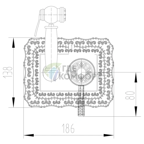 Встраиваемый смеситель Lemark Jasmine LM6619ORB с гигиеническим душем - фото 1