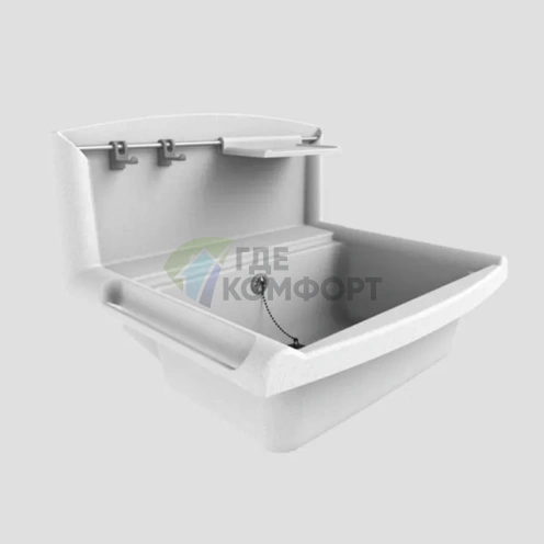 Многофункциональная мойка SANIT 15 л из высокопрочного пластика в цвете гранит - фото 1