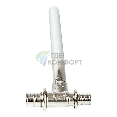 Stout Трубка для подкл-я радиатора-Т-образная 16/15/20 для труб из сшитого полиэтилена аксиальный - фото 3