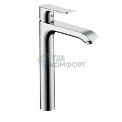 Смеситель для раковины Hansgrohe Metris с донным клапаном, хром (31082000) - фото 1
