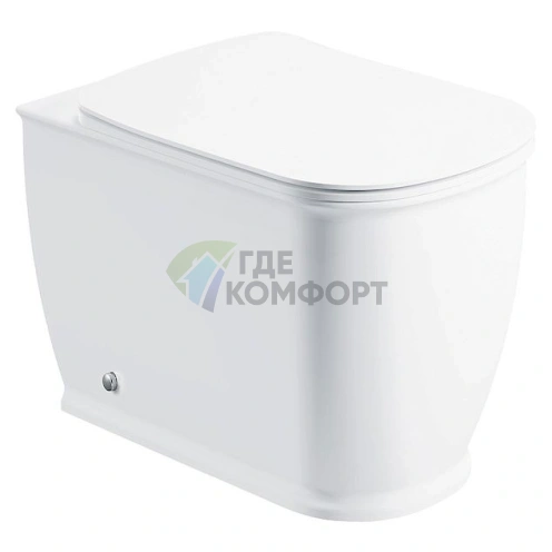 Приставной унитаз BelBagno Prado с микролифтом BB10150CB - фото 1