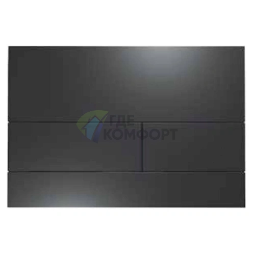 Кнопка смыва TECE Square II 9240833: матовая черная для скрытого монтажа - фото 1