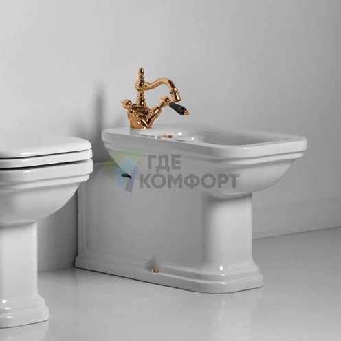 Элегантная заглушка для перелива Kerasan Waldorf в золотом цвете (811391oro) - фото 1