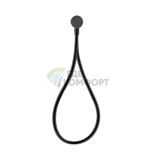 Магнитный душевой комплект Gessi Hi-Fi Black Metal Brushed PVD (63199#707) - фото 1