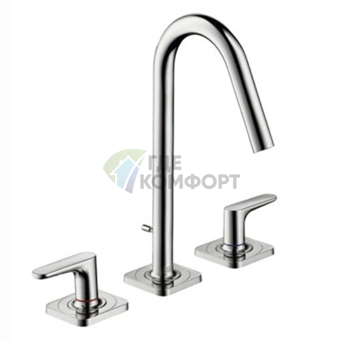 Смеситель для раковины AX Citterio M с донным клапаном и рычажным управлением (34133000) - фото 1