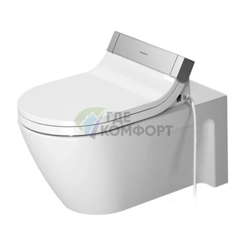 Подвесной унитаз Duravit 620х375 мм с системой крепления, белый (2533090000) - фото 1