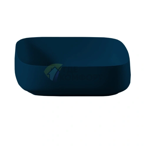 Раковина накладная Artceram COGNAC Quadro 55x35 см без отверстия, цвет ночь (COL008 36 00) - фото 1