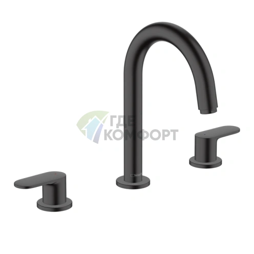 Смеситель для раковины Hansgrohe Vernis Blend матовый черный (71553670) - фото 1