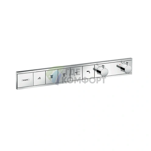 Термостат для душа Hansgrohe RainSelect с 5 режимами струи, хром (15384000) - фото 1