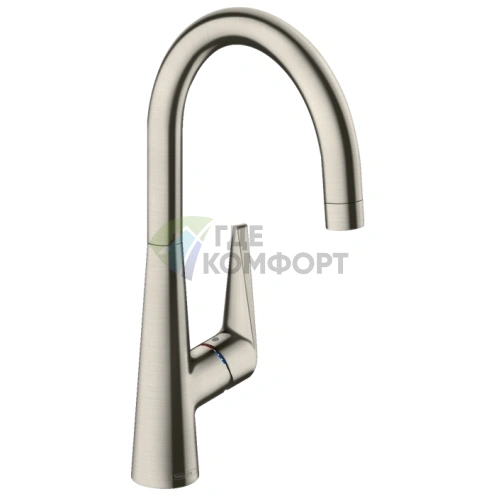 Кухонный смеситель Hansgrohe Talis M51 однорычажный, цвет под сталь (72816800) - фото 1