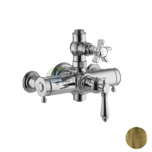 Термостатический смеситель Nicolazzi с верхним подводом 3/4 в бронзе (4917BZ18) фото 1