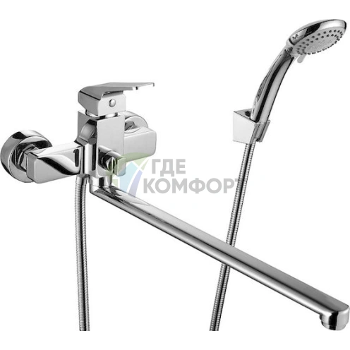 Смеситель Rossinka RS38-32 универсальный: Латунный корпус и двойной излив для максимального удобства - фото 1