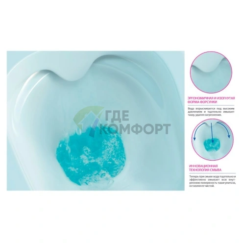 Подвесной унитаз Cersanit Carina New с технологией Clean On - фото 5