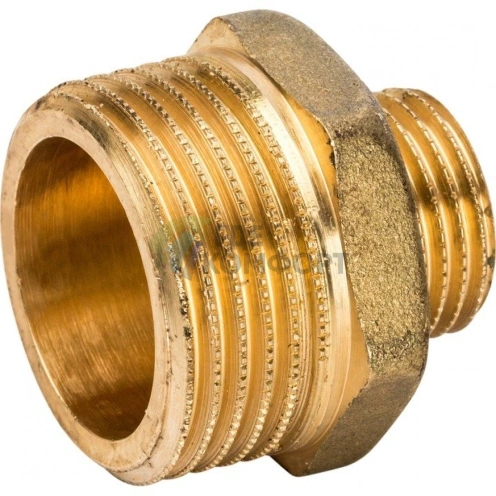 Ниппель STOUT НН переходной 1 х 1/2 латунный - фото 4