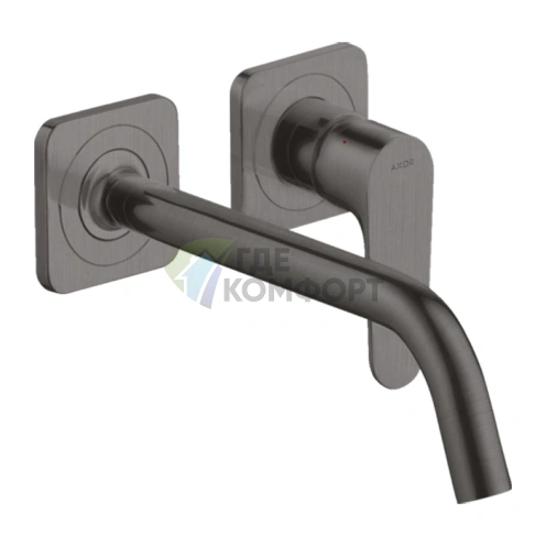 Смеситель для раковины AX Citterio M в цвете шлифованный черный хром (34116340) - фото 1