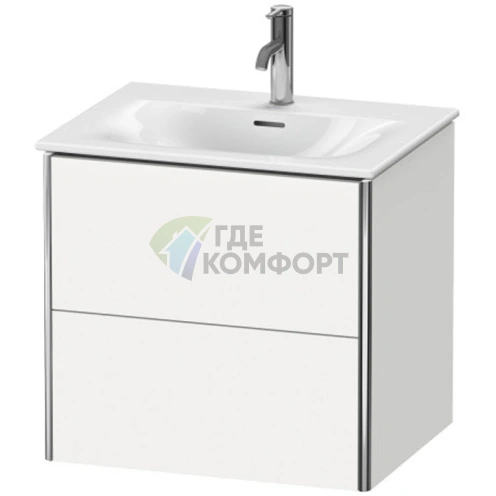 Подвесная тумба Duravit XSquare 234463 с двумя ящиками, 560x610x478 мм, белый глянец (XS432202222) - фото 1