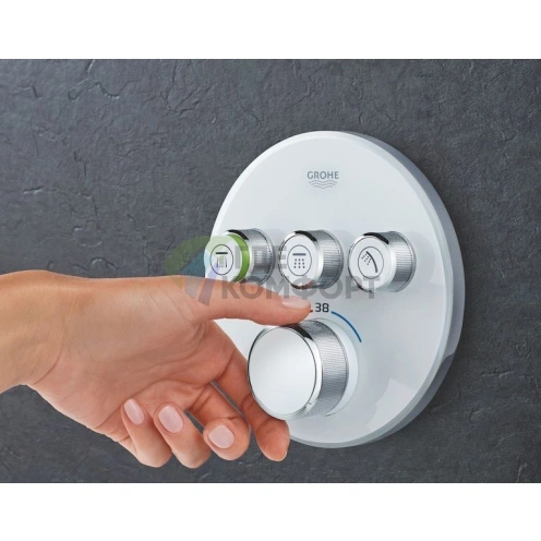 Термостат для ванны Grohe Grohtherm SmartControl 29904LS0 Moon White - фото 4