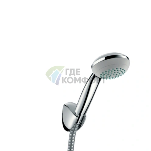 Душевой набор HG Croma 85 Mono с ручным душем, держателем и шлангом 1,6 м в цвете хром (27577000) - фото 1