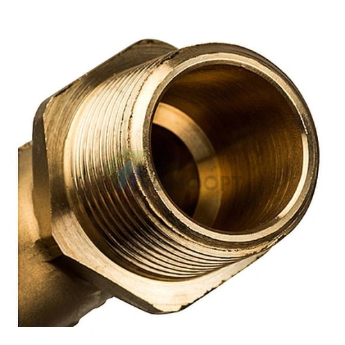 Stout Угольник-переходник с наружной резьбой 25xR 3/4 для труб из сшитого полиэтилена аксиальный - фото 4