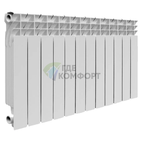 Радиатор биметаллический Smart Installations 5000012 BiStyle 500 12 секций - фото 1