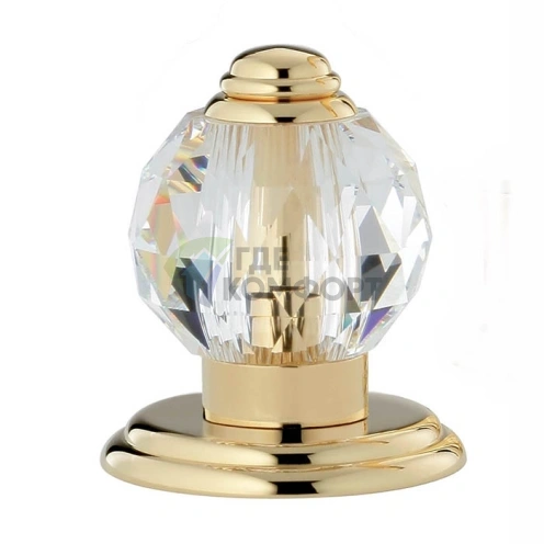 Смеситель THG Mandarine Cristallia Diamant для раковины в полированном золоте (U1K-F01-35) - фото 1