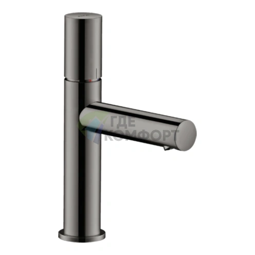 Смеситель для раковины AX Uno 110 Zero в шикарном полированном черном хроме (45002330) - фото 1