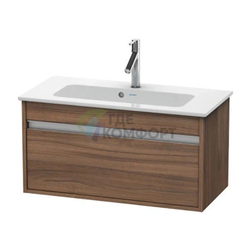 База под раковину Duravit Ketho 410x800x385 с выдвижным ящиком, цвет натуральный орех (KT642307979) - фото 1
