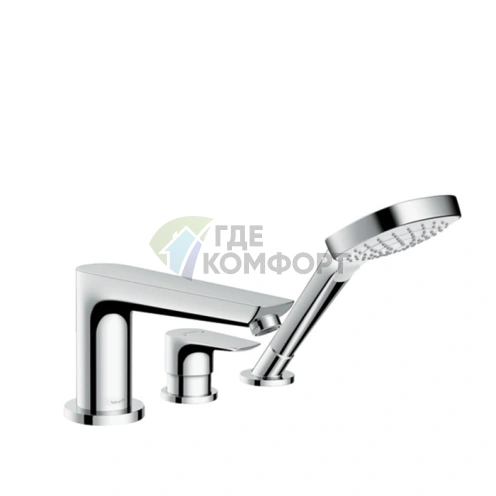 Смеситель для ванны Hansgrohe Talis E с ручным душем, хром (71730000) - фото 1