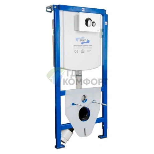 Система инсталляции Sanit INEO Plus 90.721.00.S002 – 4 в 1 с кнопкой смыва - фото 1