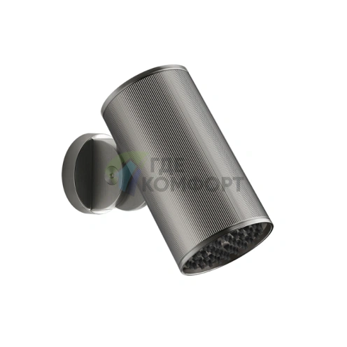 Настенный верхний душ GESSI 316 RIGADO 79 мм «Тропический ливень» (Steel Brushed) (57277#239) - фото 1