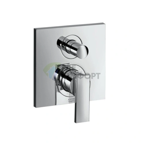 Встраиваемый однорычажный смеситель для ванны AX Citterio хром (39455000) - фото 1